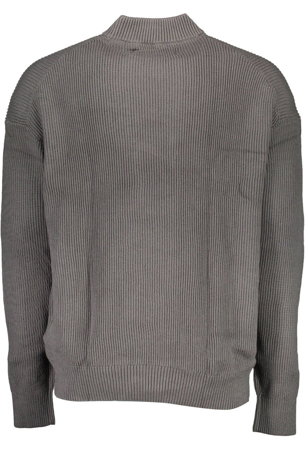 Maglione da uomo in cotone grigio