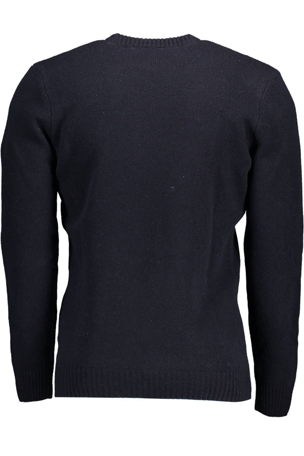 Maglione da uomo in lana blu