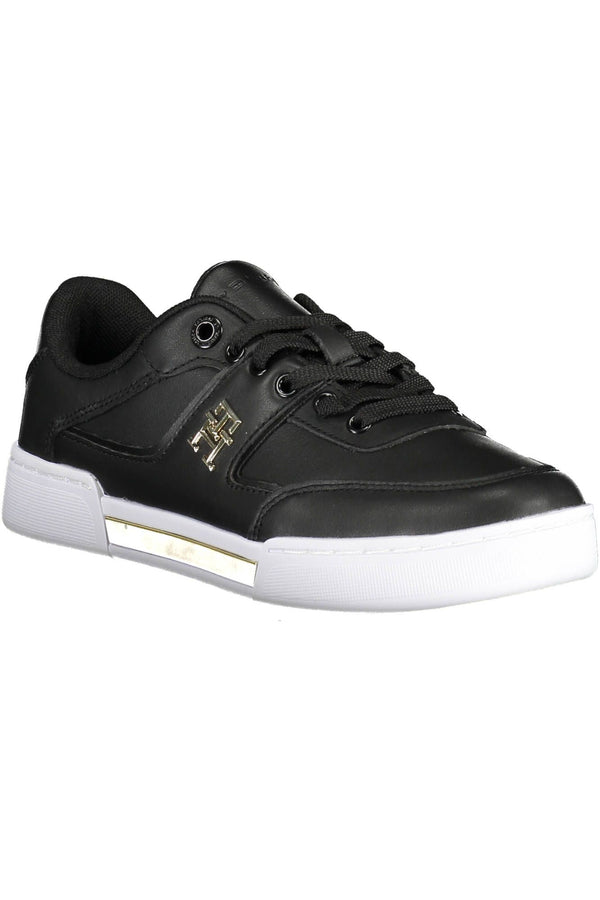 Sneaker donna in pelle nera