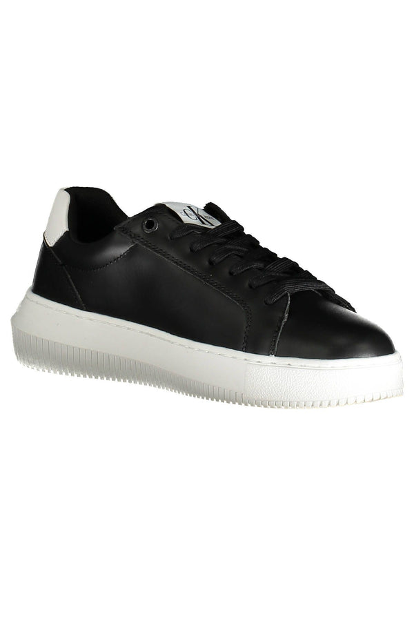 Sneaker donna in pelle nera