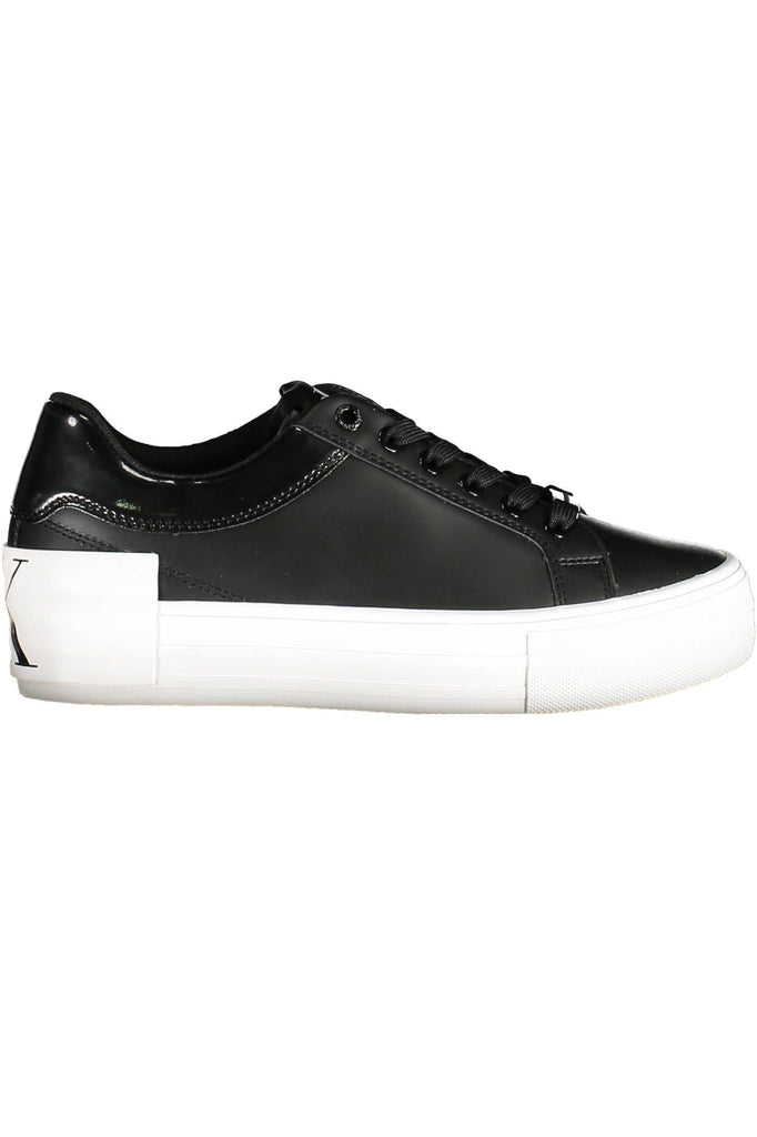 Sneaker donna in pelle nera