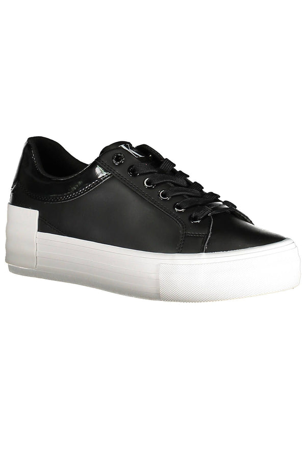 Sneaker donna in pelle nera