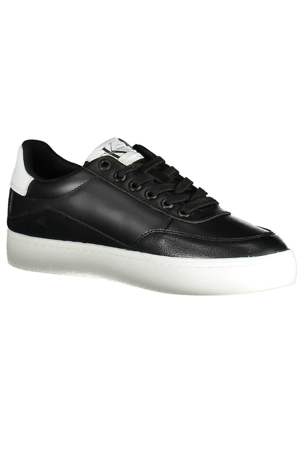 Sneaker donna in pelle nera