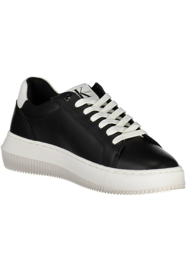 Sneaker donna in pelle nera