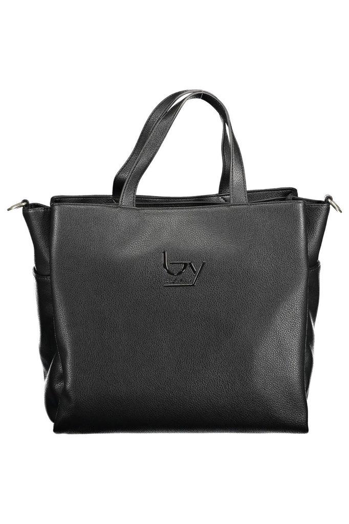 Black Polyethylene Women Handbag