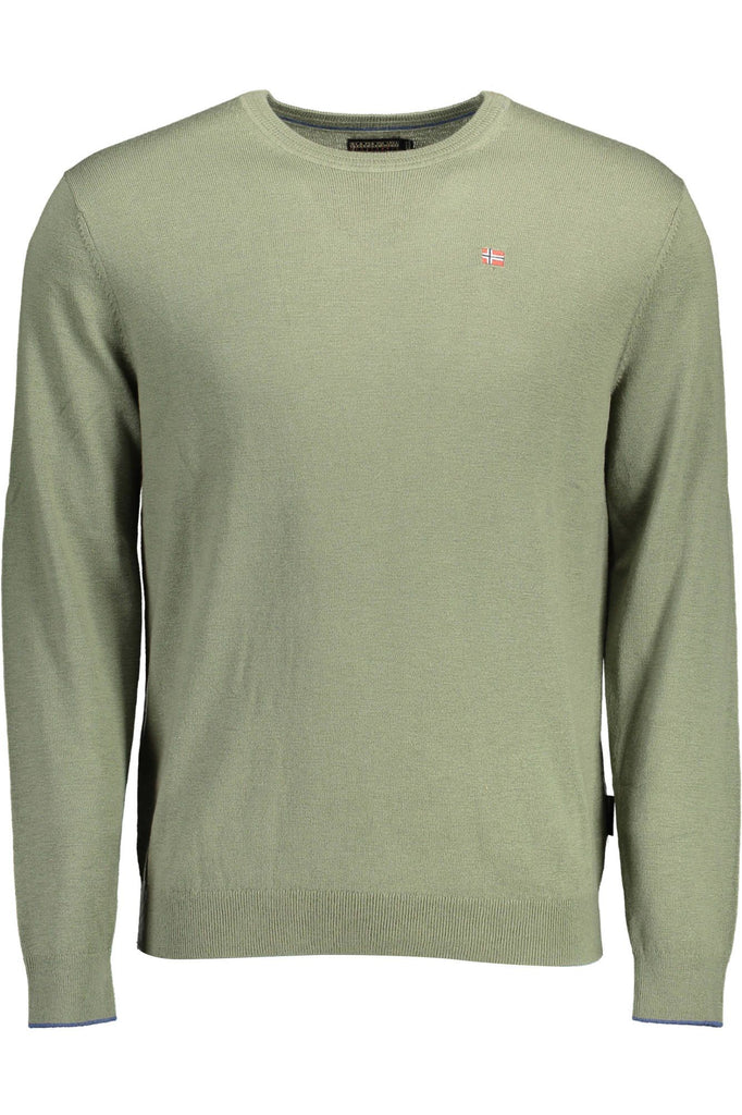 Maglione da uomo in lana verde