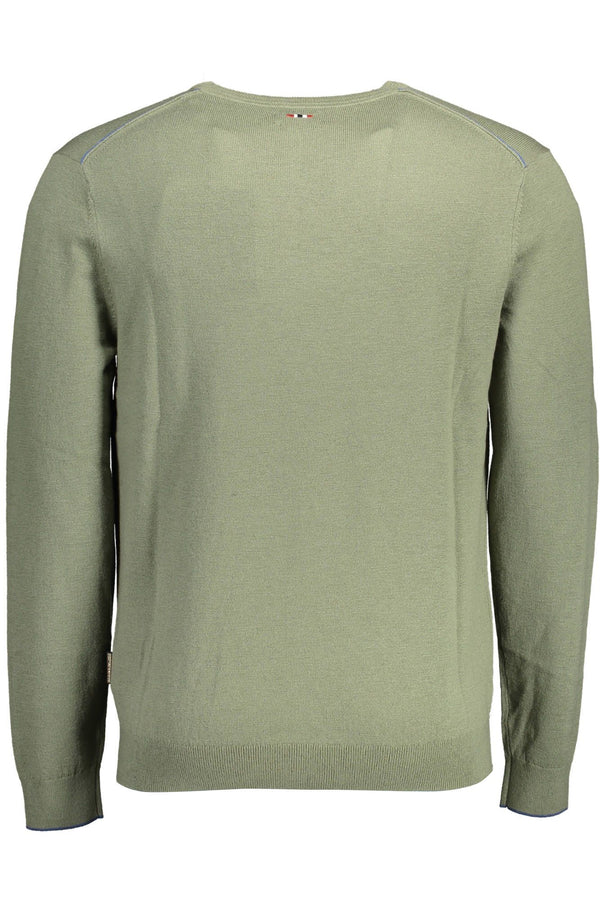 Maglione da uomo in lana verde