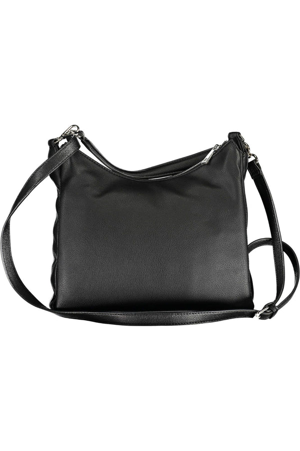 Black Polyethylene Womens Handbag