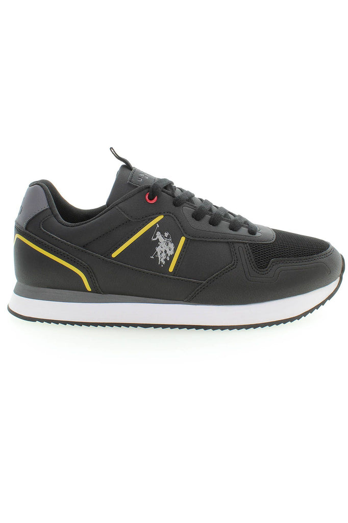 Sneaker uomo in poliestere nero