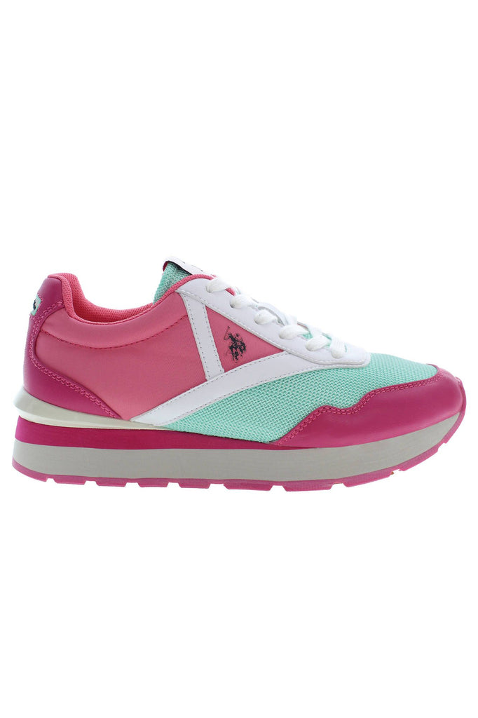 Sneaker donna in poliestere rosa