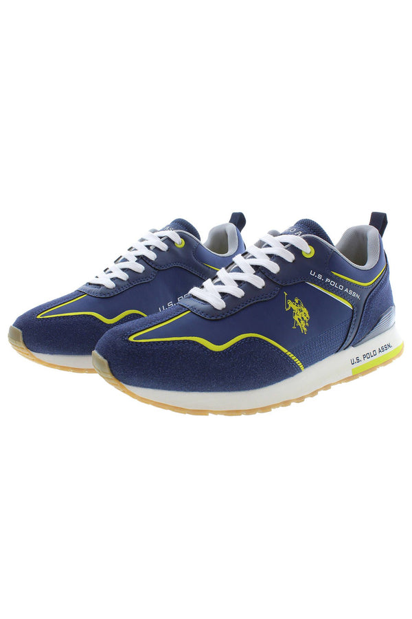 Sneaker uomo in poliestere blu