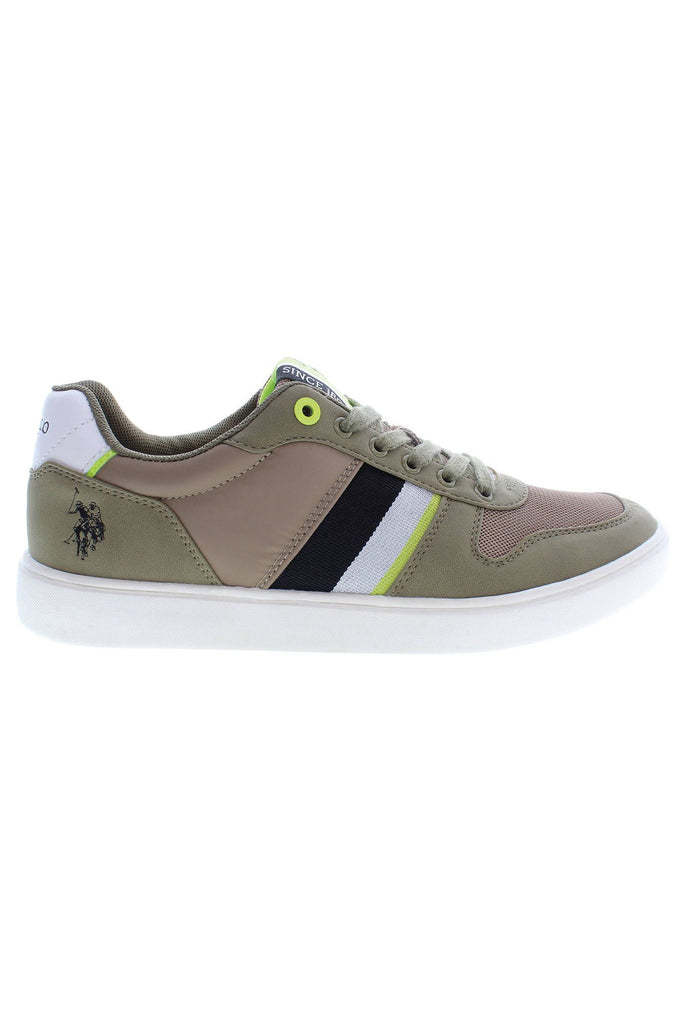 Sneaker uomo in poliestere verde