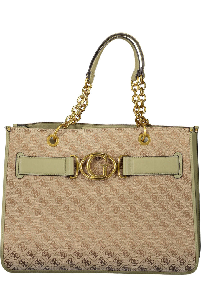 Green Polyester Women Handbag