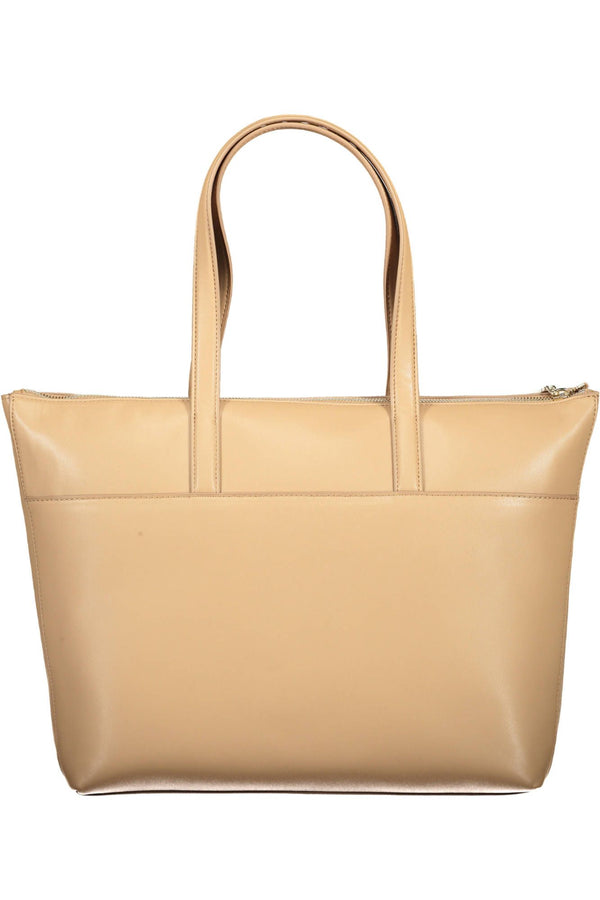 Borsa da donna in poliestere beige