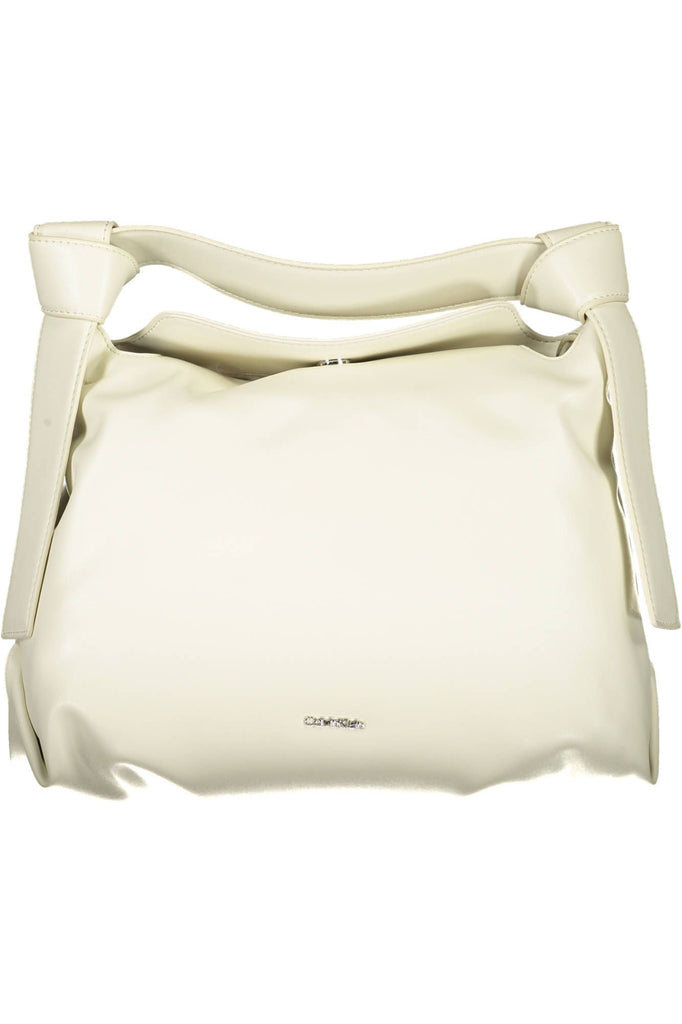 Borsa da donna in poliestere beige