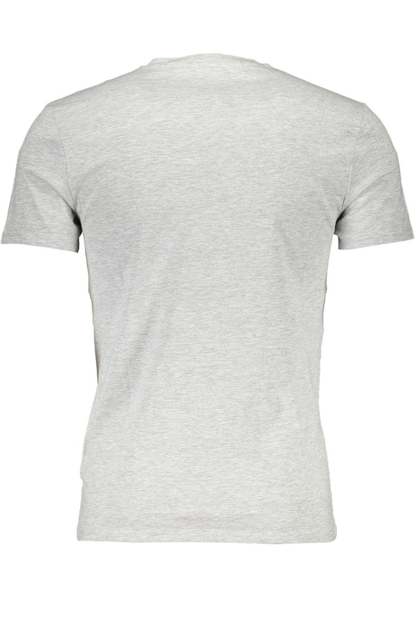 Gray Cotton Men T-Shirt