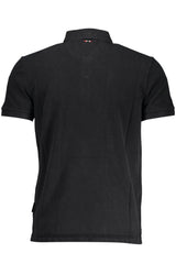 Napapijri Black Cotton Polo Shirt