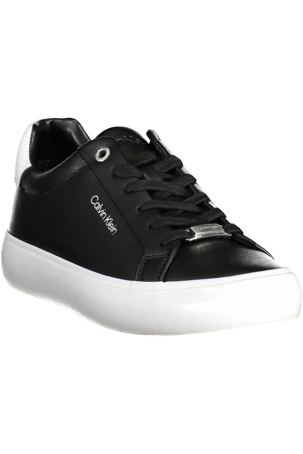 Sneaker donna in pelle nera