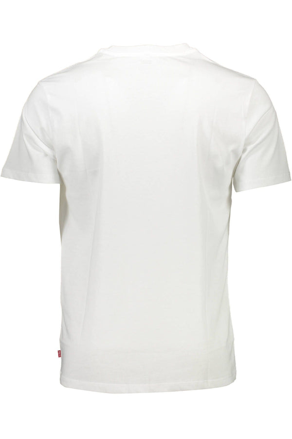 White Cotton Men T-Shirt