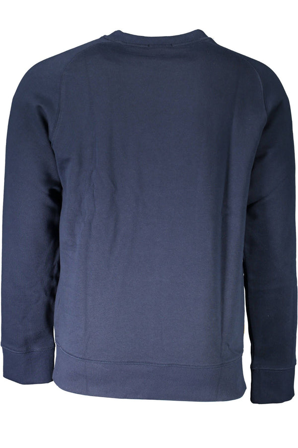 Maglione da uomo in cotone blu