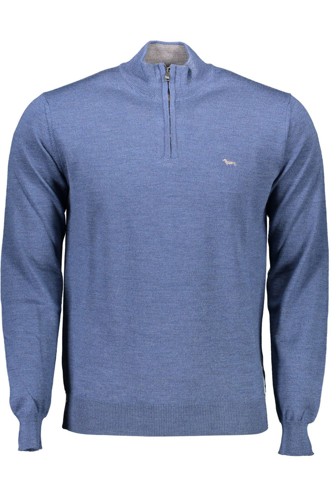 Maglione da uomo in lana blu