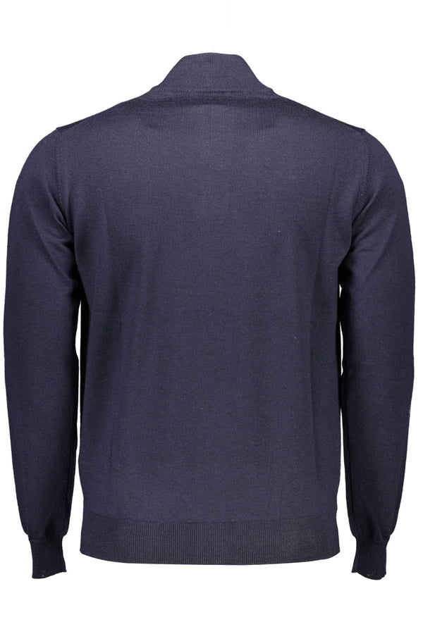 Maglione da uomo in lana blu