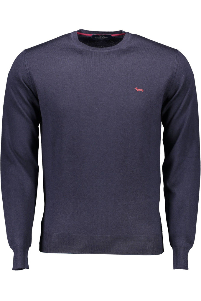 Maglione da uomo in lana blu