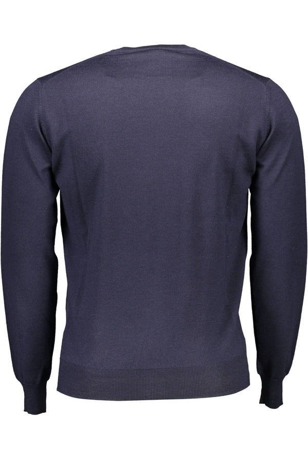 Maglione da uomo in lana blu