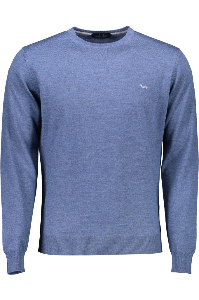 Maglione da uomo in lana blu