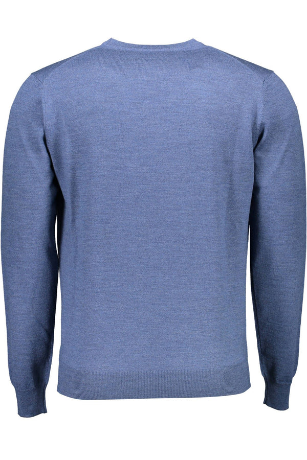 Maglione da uomo in lana blu