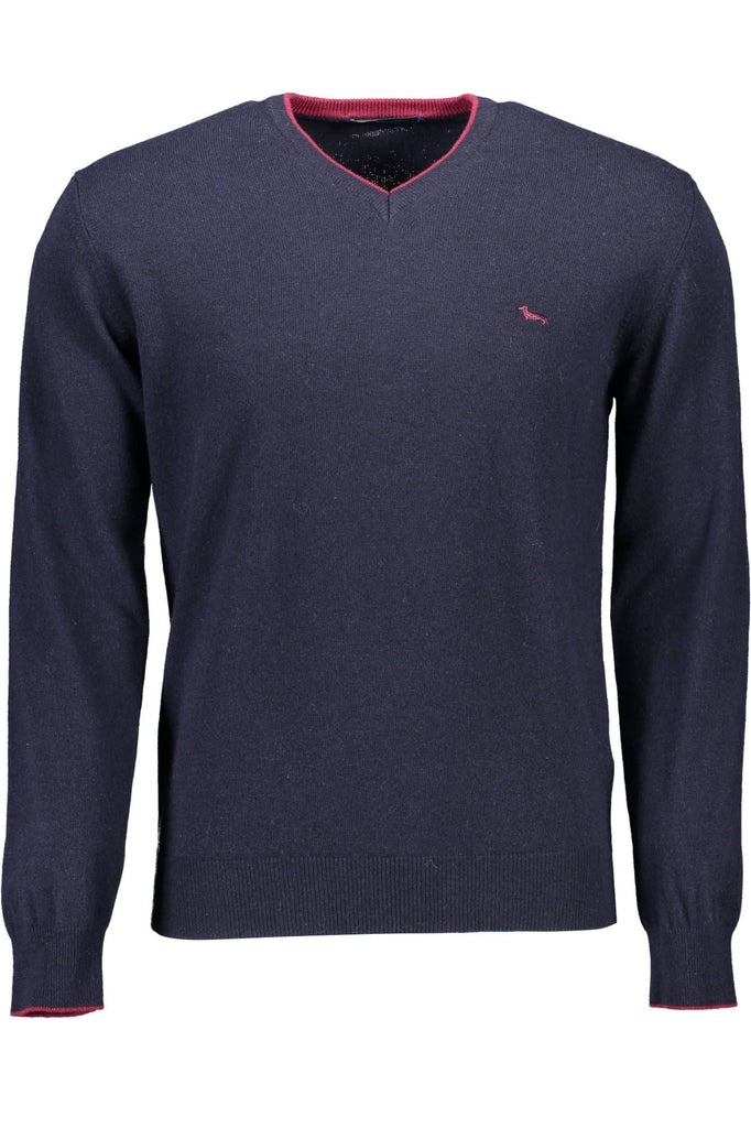 Maglione da uomo in lana blu