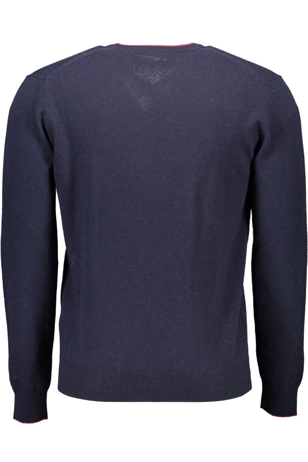 Maglione da uomo in lana blu