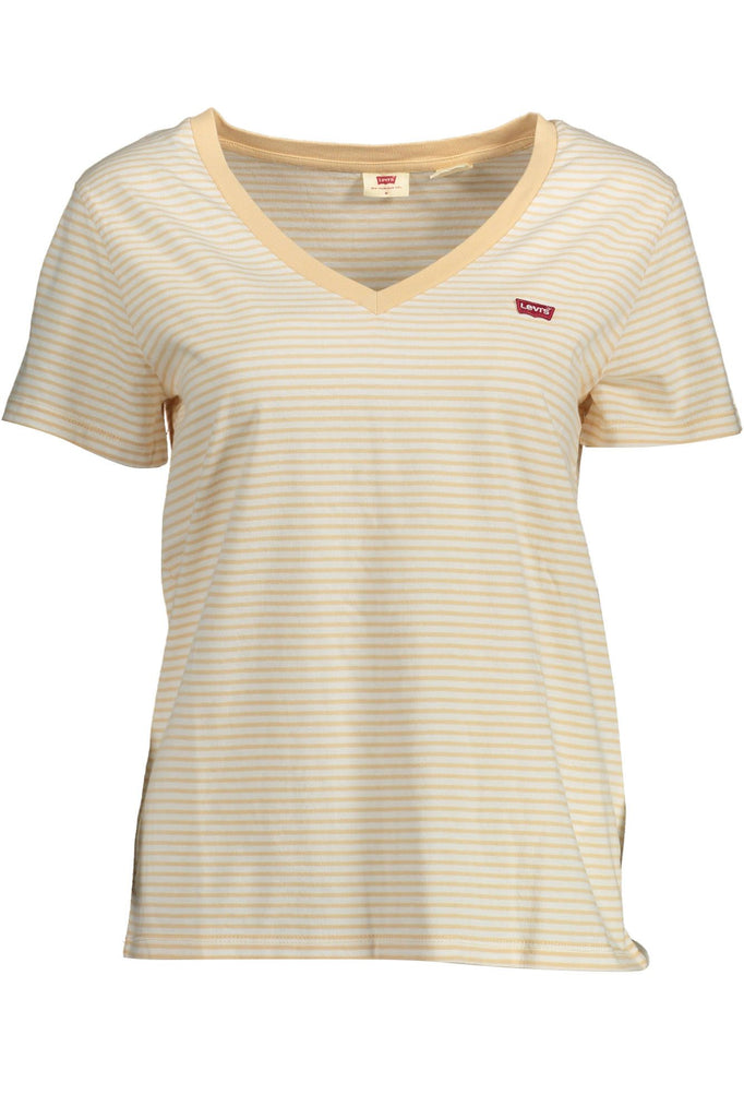 Maglietta donna in cotone beige