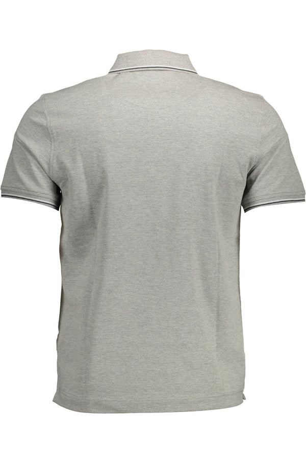 Polo uomo in cotone grigio