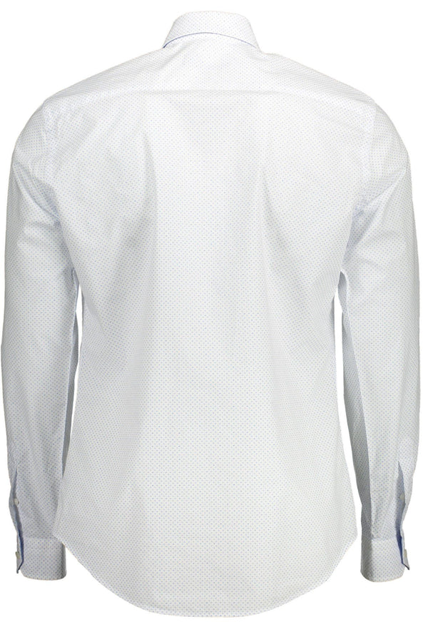 Camicia da uomo in cotone bianco