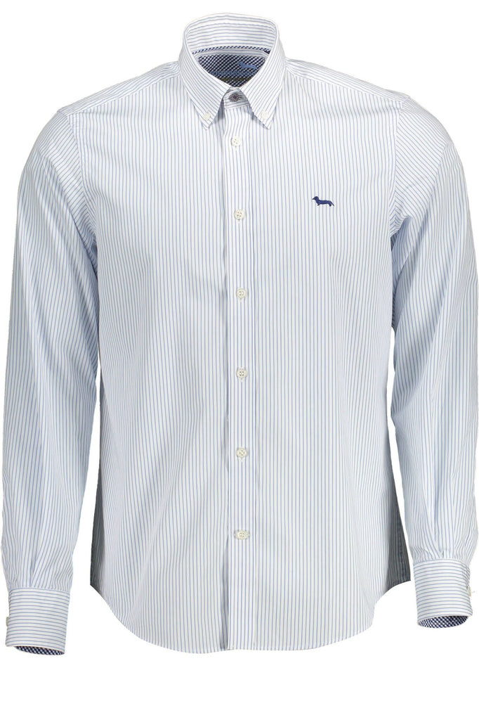 Camicia da uomo in cotone azzurro