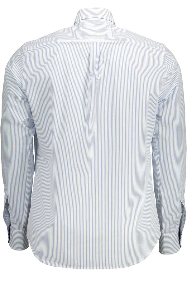 Camicia da uomo in cotone azzurro