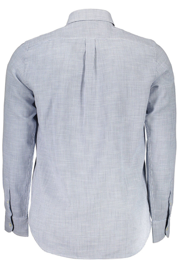 Camicia da uomo in cotone azzurro