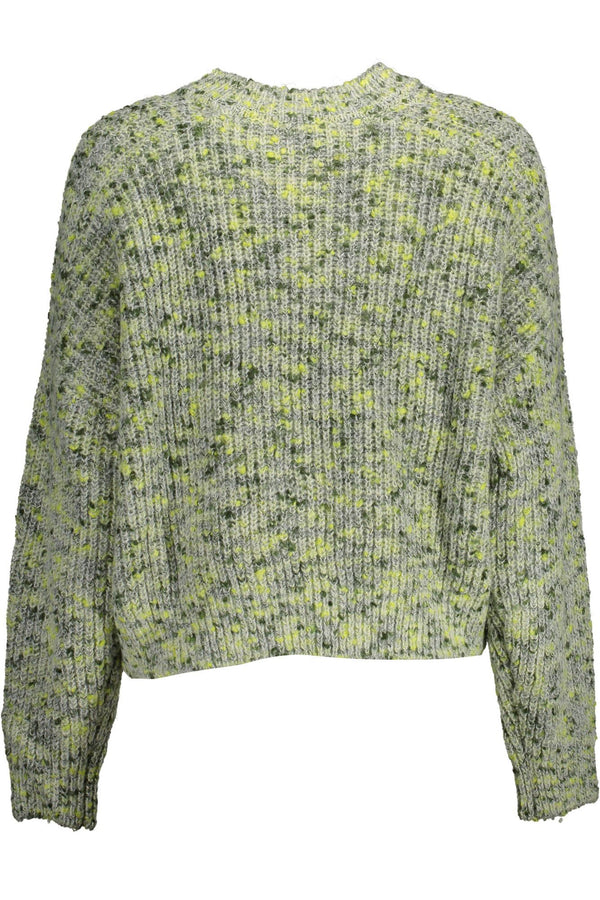 Green Acrylic Women Sweater