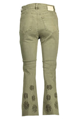 Desigual Green Cotton Jeans & Pants