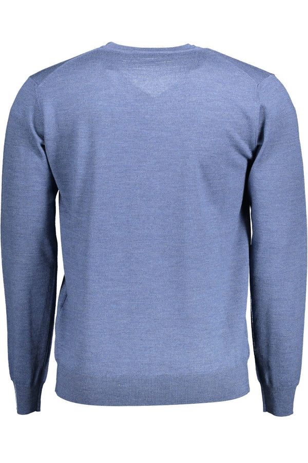 Maglione da uomo in lana blu