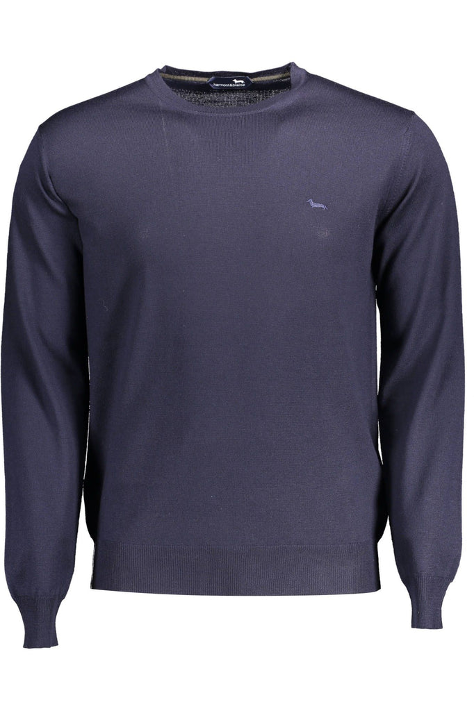 Maglione da uomo in lana blu