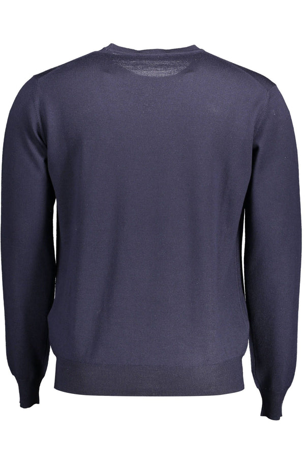 Maglione da uomo in lana blu