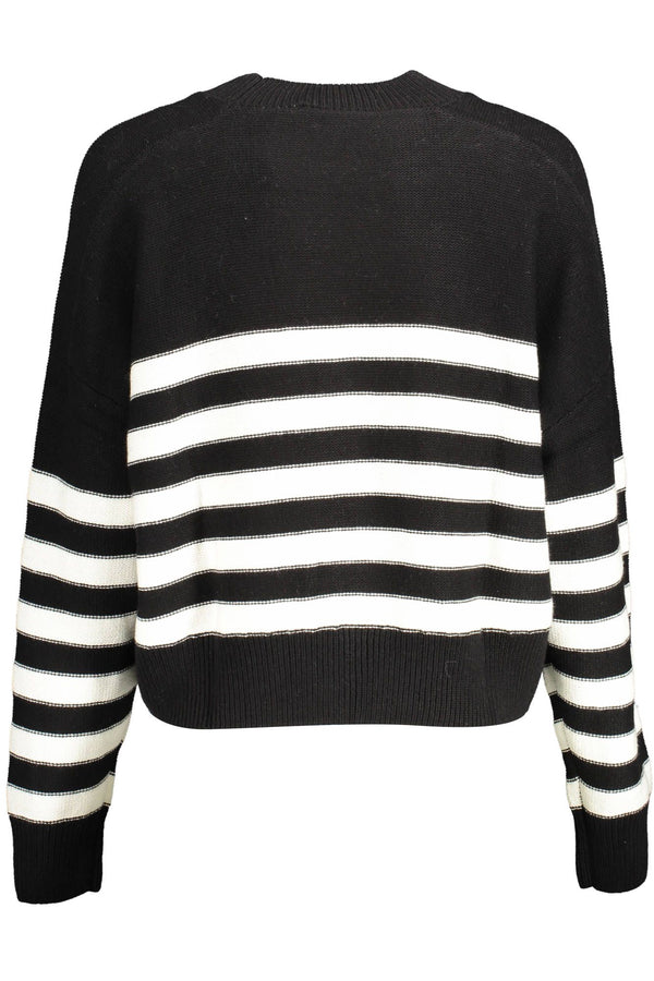 Black Cotton Women Sweater