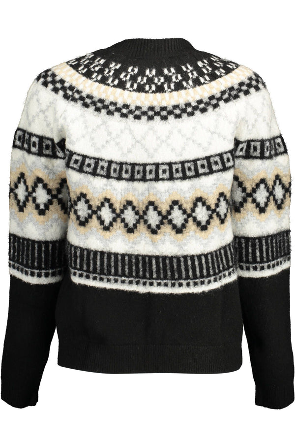 Black Polyester Women Sweater