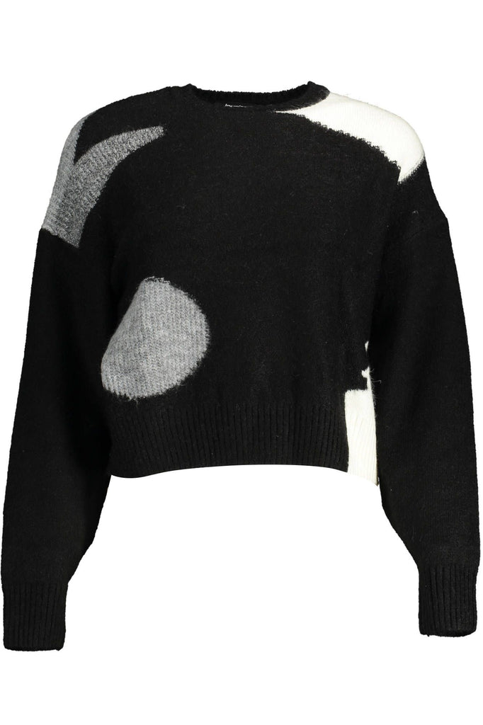 Black Acrylic Women Sweater