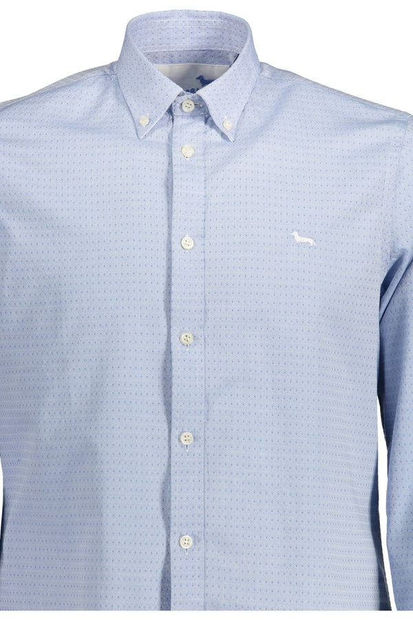 Camicia da uomo in cotone azzurro