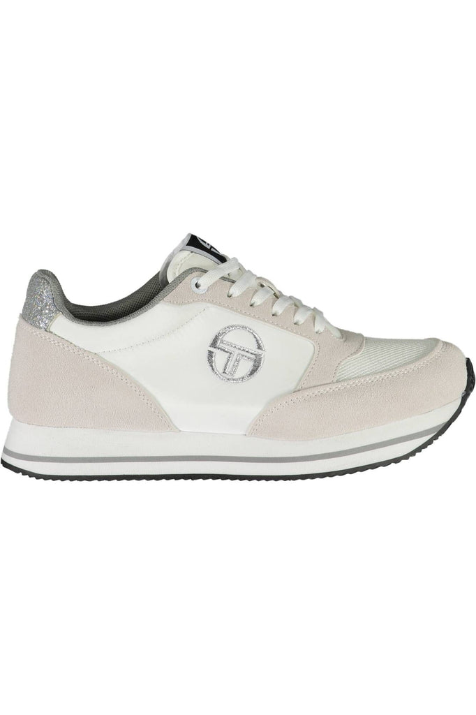 Sneaker donna in poliestere bianco