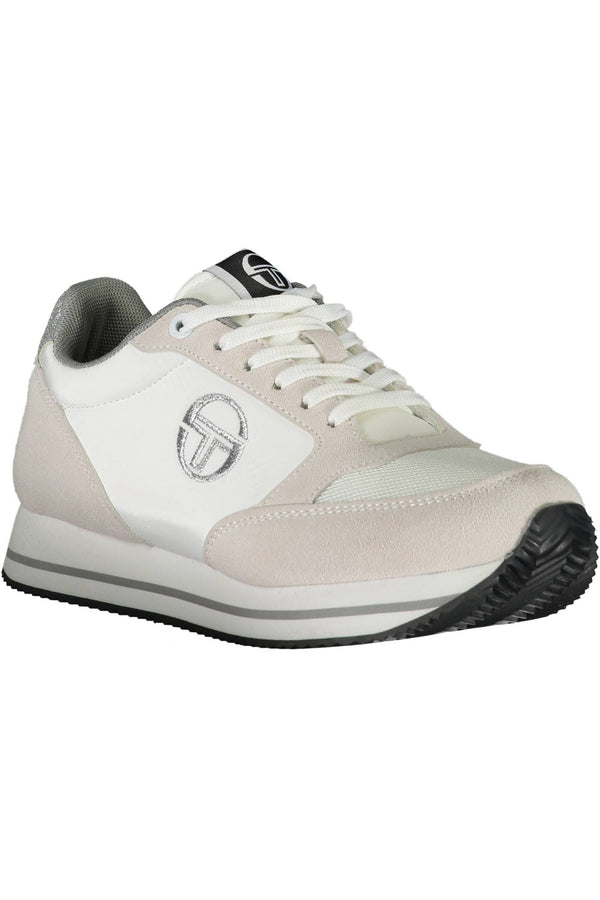 Sneaker donna in poliestere bianco