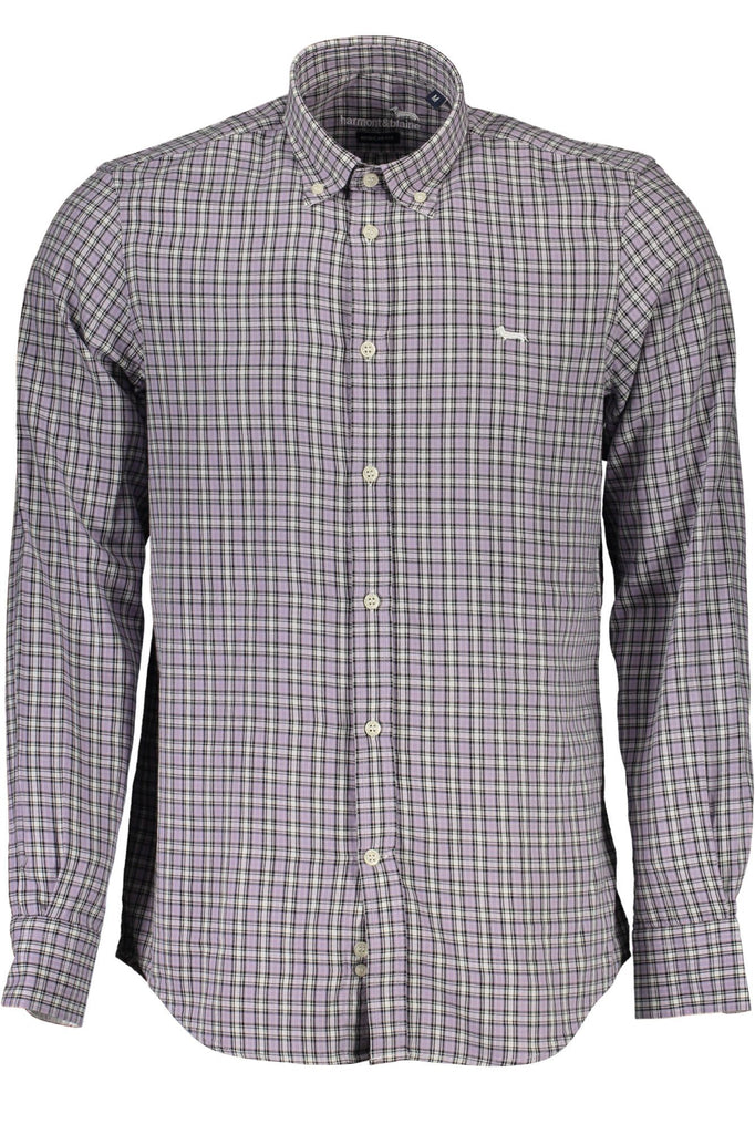 Purple Cotton Men Shirt